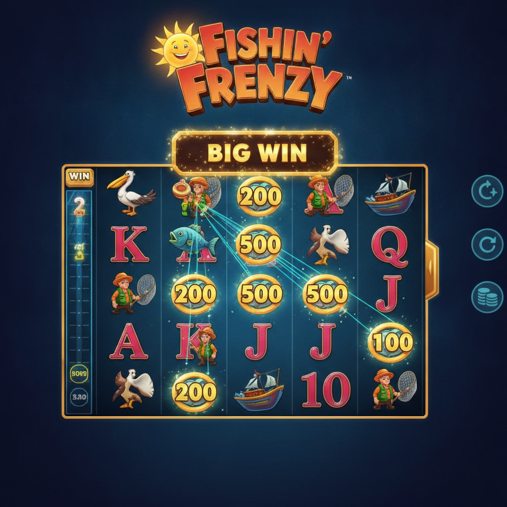 Fishin' Frenzy Win Stepper Rapid Fire